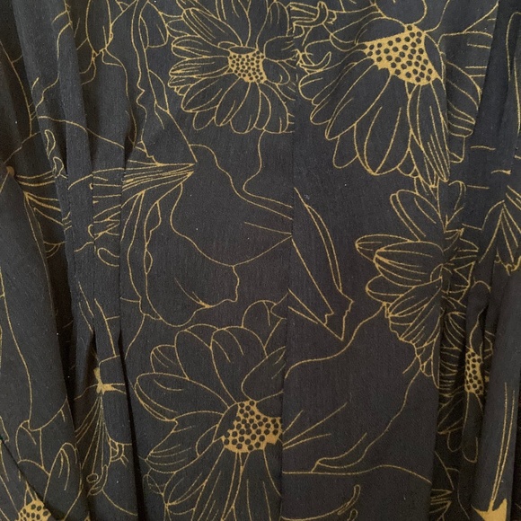 Bishop + Young - Double V-Neck Belted Maxi In Navy Size XS - Picture 4 of 8